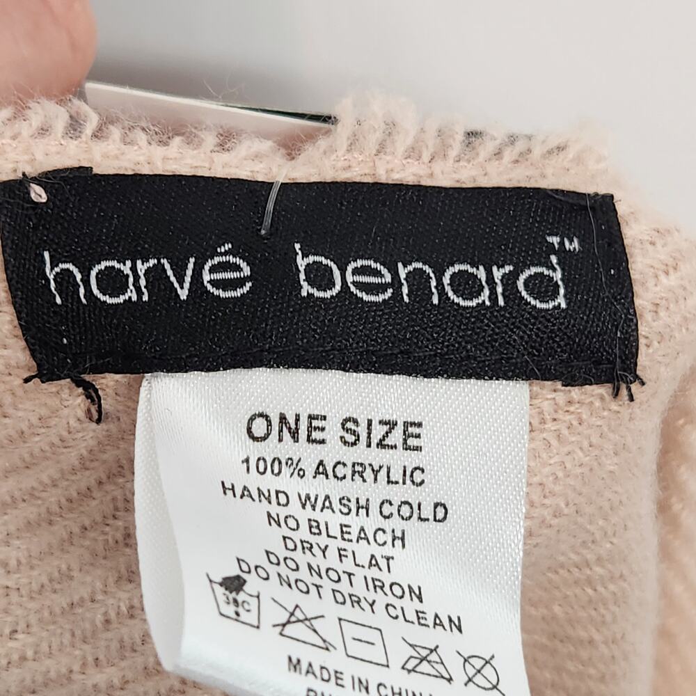 NWT Harve Bernard Dusty Rose Plaid Blanket Buttoned Cape Women's One Size - Picture 2 of 8